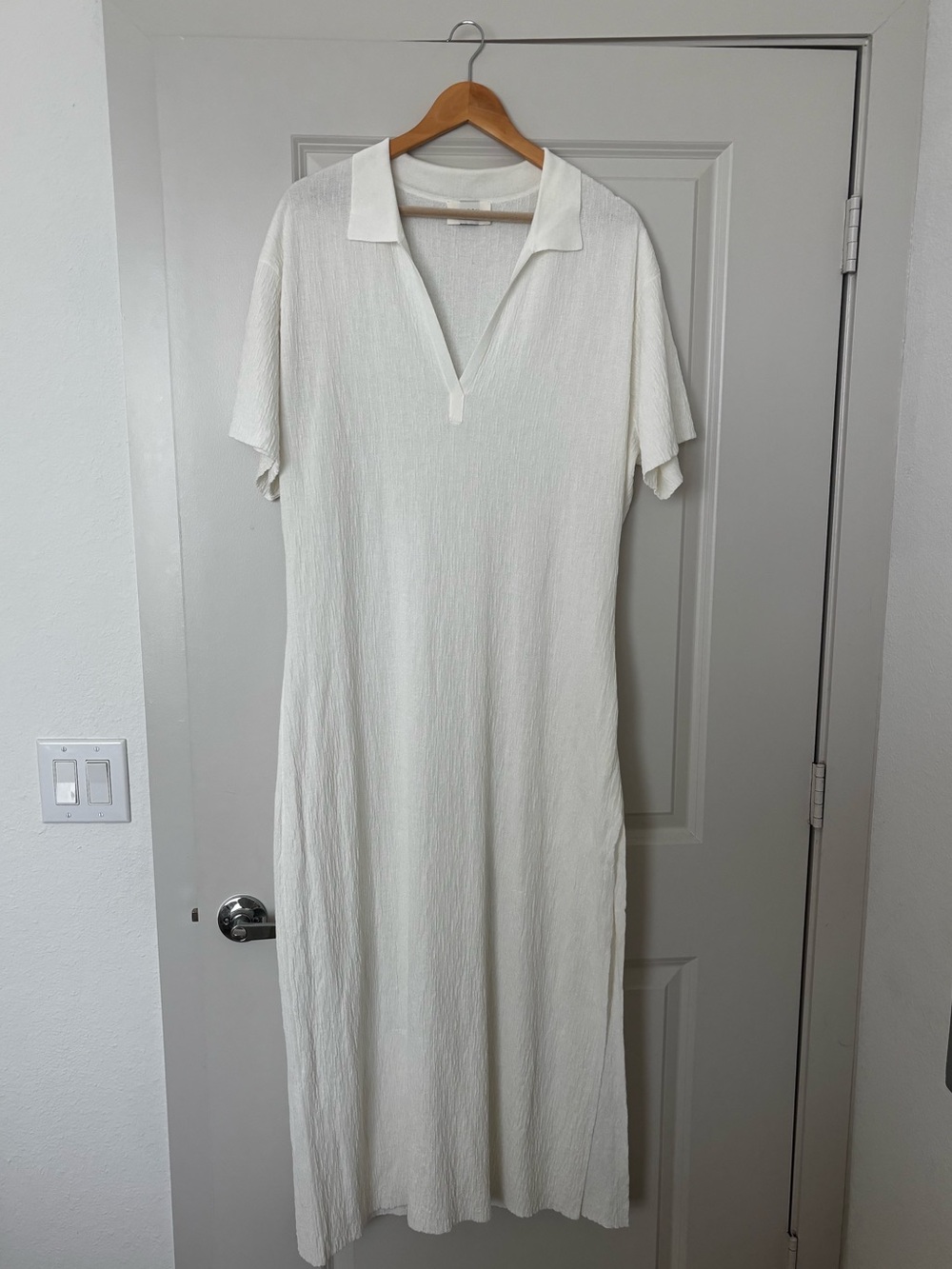DISSH Alias White Polo Knit Midi Dress Size M